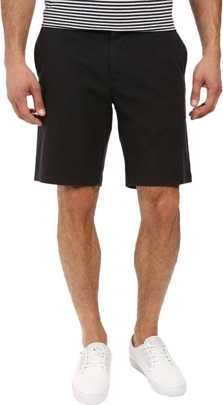 Tommy Bahama Chino Shorts Men's Regular Flat Front Pockets Button Solid Black 40